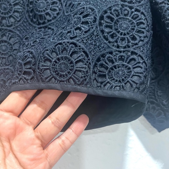 The Limited Blue Bermuda Shorts with Eyelet Detailing 8 - Picture 8 of 8